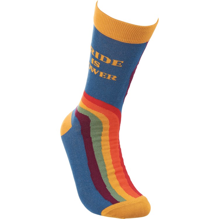 Pride Is Power Socks - Cotton, Nylon, Spandex