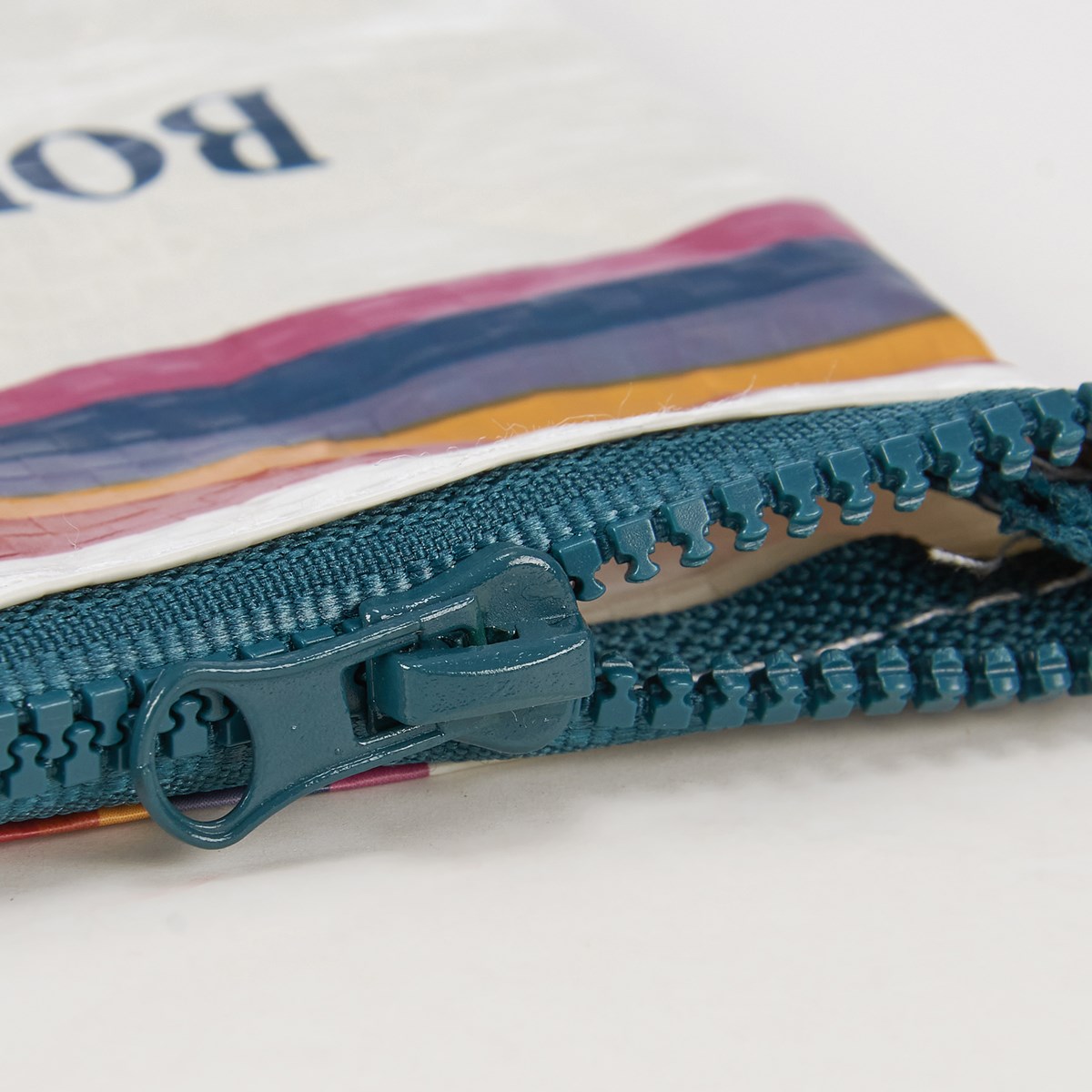Zipper Wallet - Born To Shine - 5.25" x 4.25" - Post-Consumer Material, Plastic, Metal