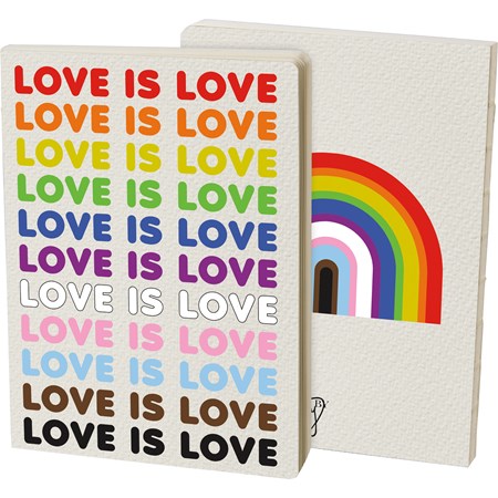 Journal - Love Is Love - 5.25" x 7.25" x 0.75" - Paper
