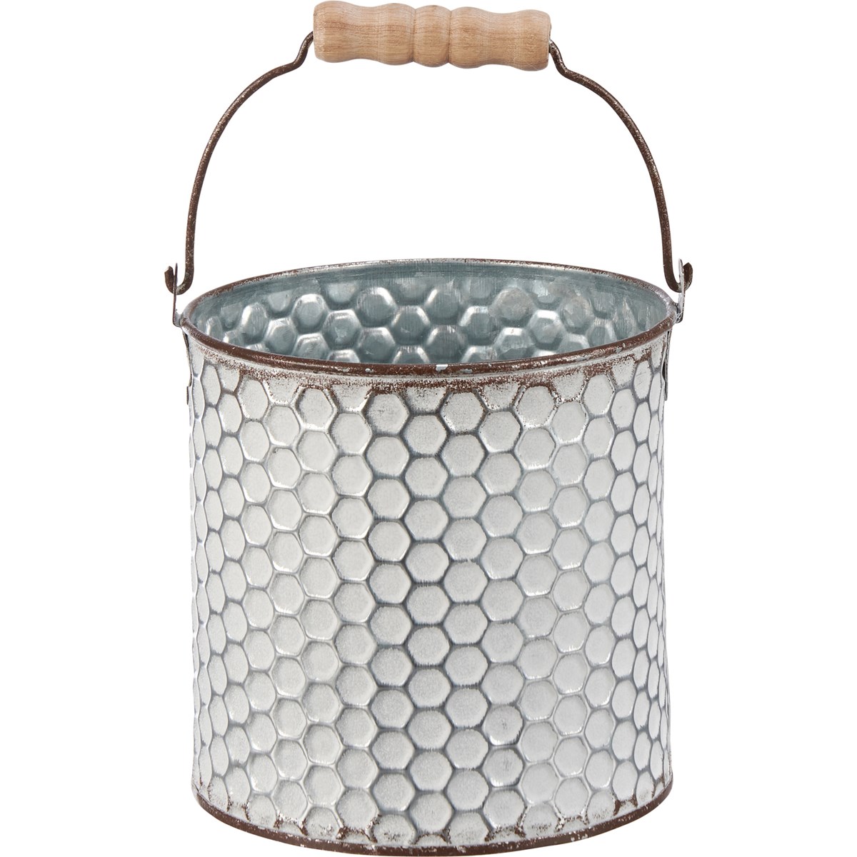 Honeycomb Bucket Set - Metal, Wood
