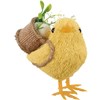 Critter Set - Spring Chicks - 4.75" x 3.50" x 2.25" - Foam, Plastic, Cotton, Jute