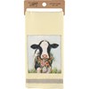 Calf And Wreath Kitchen Towel - Cotton