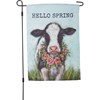 Hello Spring Garden Flag - Polyester