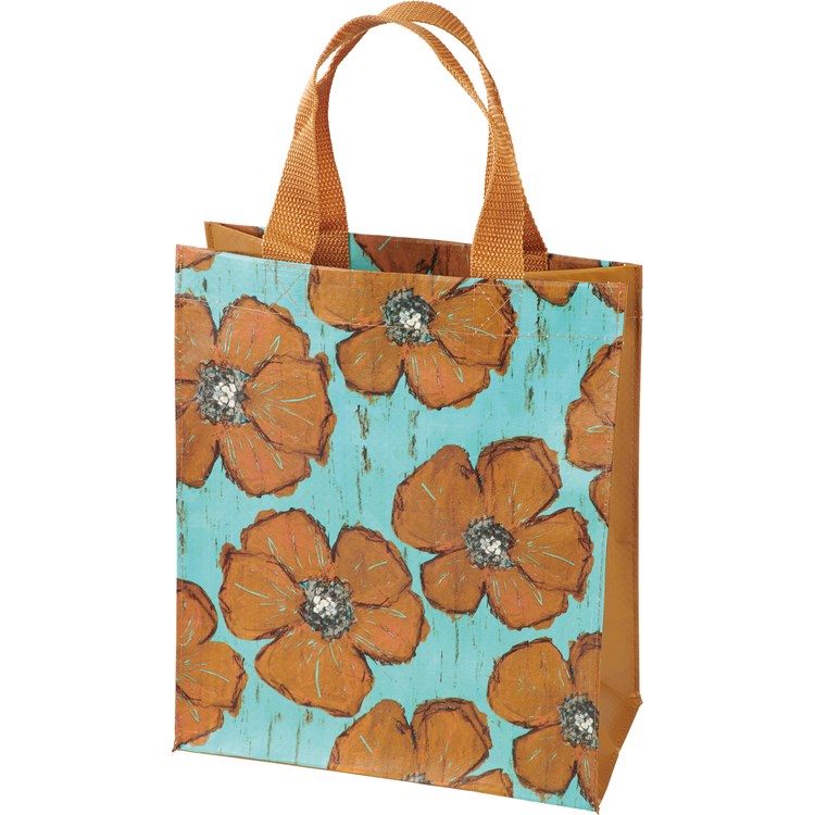 Floral Daily Tote - Post-Consumer Material, Nylon