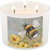 Bee Jar Candle - Soy Wax, Glass, Cotton