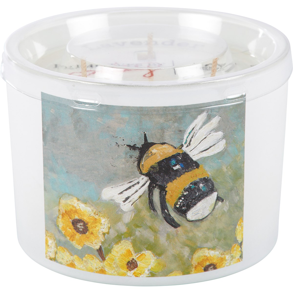 Bumblebee Candle - Soy Wax, Glass, Cotton