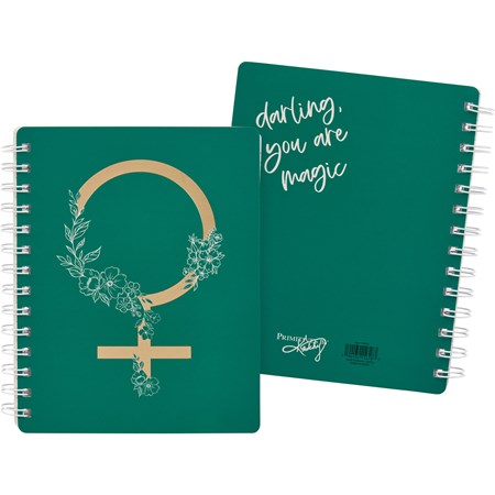 Darling You Are Magic Spiral Notebook - Paper, Metal