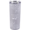 Empower Inspire Uplift Coffee Tumbler - Stainless Steel, Plastic
