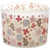 Pink Flowers Candle - Soy Wax, Glass, Cotton