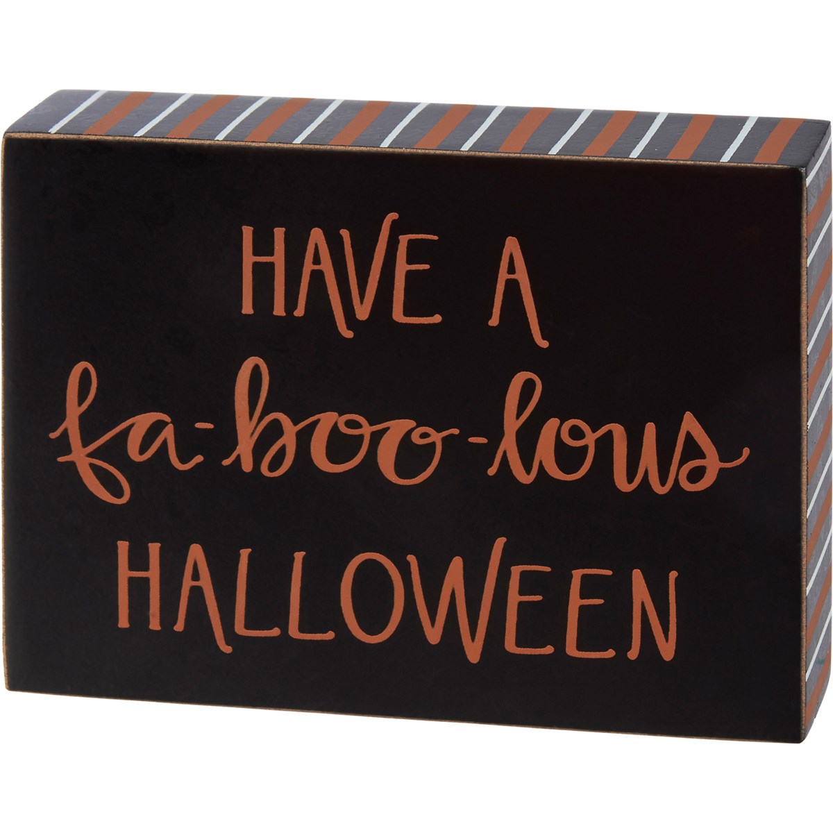 Faboolous Halloween Block Sign - Wood