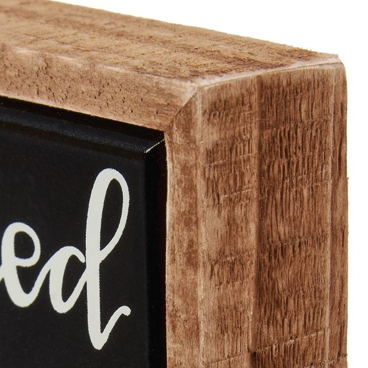 Wicked Without Coffee Box Sign Mini - Wood