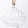 Hanging Mushroom Vase - Glass, Jute