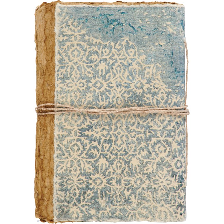 Indigo Scroll Journal - Paper, Cotton