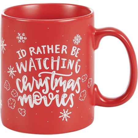 Watching Christmas Movies Mug - Stoneware