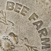 Bee Farm Love Grows Here Stake - Metal