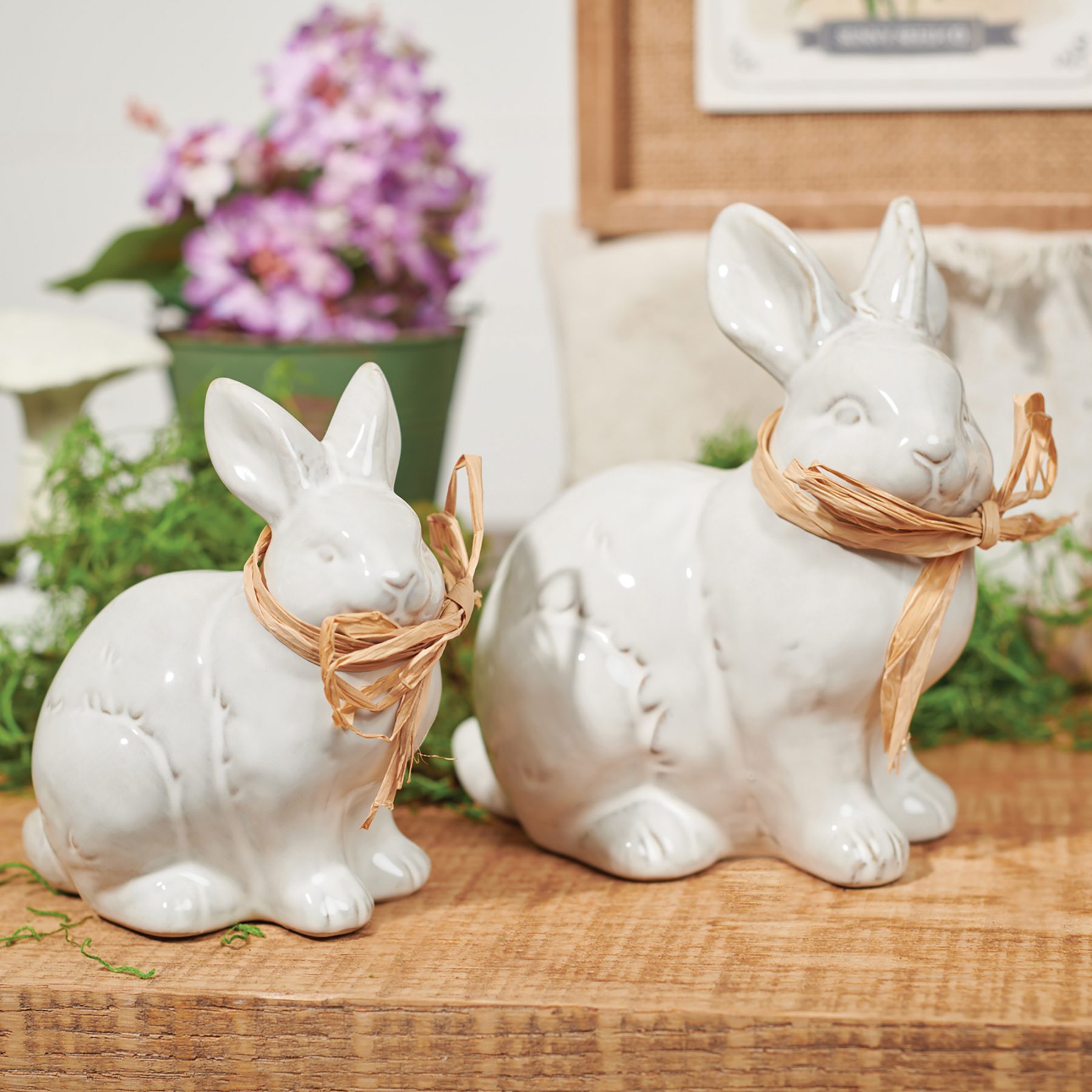 Vintage Bunnies Figurine Set