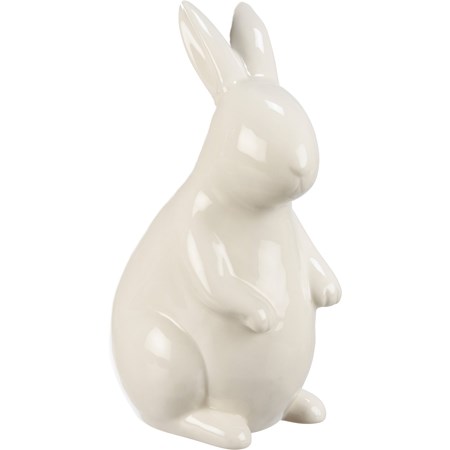 Figurine - Perky Rabbit - 5" x 8.25" x 4" - Stoneware