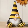 Sitter - Gnome With Bee - 8" x 11" x 5" - Fabric, Felt, Polyester