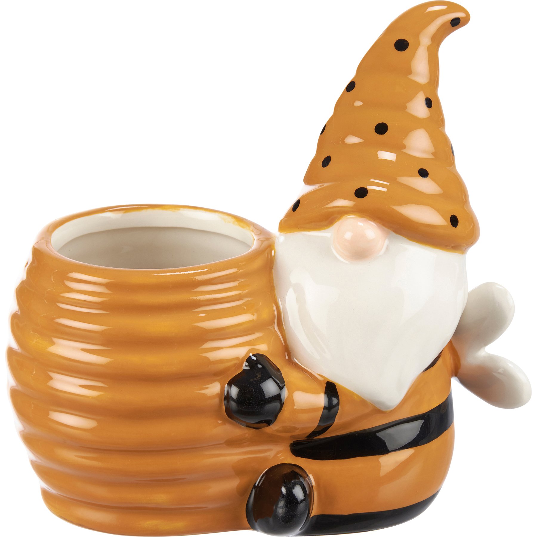 Gnome With Honey Pot Planter Primitives By Kathy