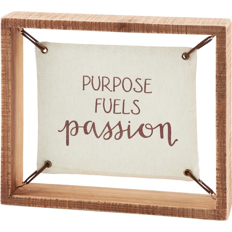 Purpose Fuels Passion Canvas Wall Art - Wood, Canvas, Metal, Leather