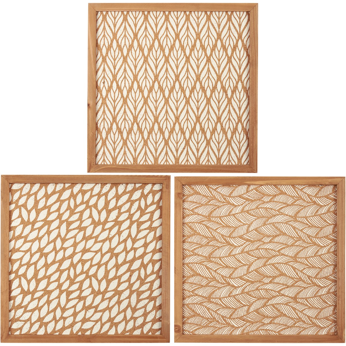 Leaf Designs Cork Board Set - Wood, Cork