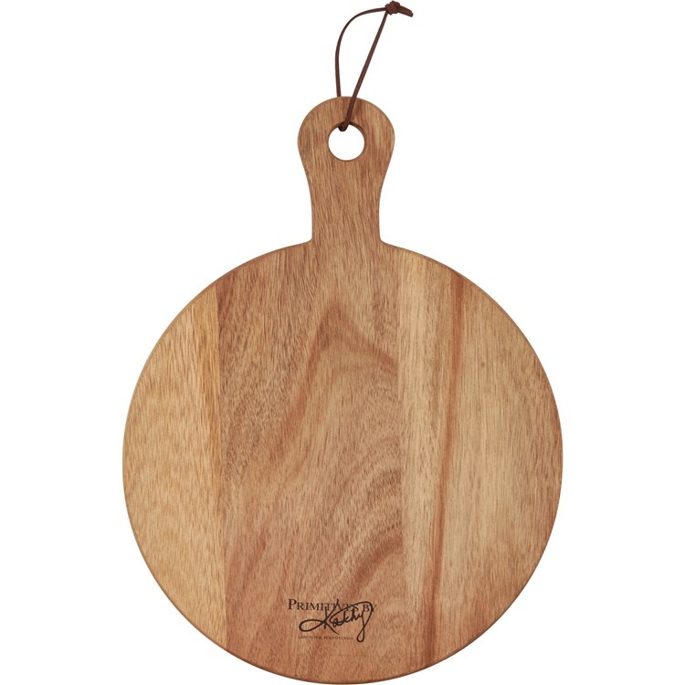Grammy's Kitchen Cutting Board - Wood, Leather