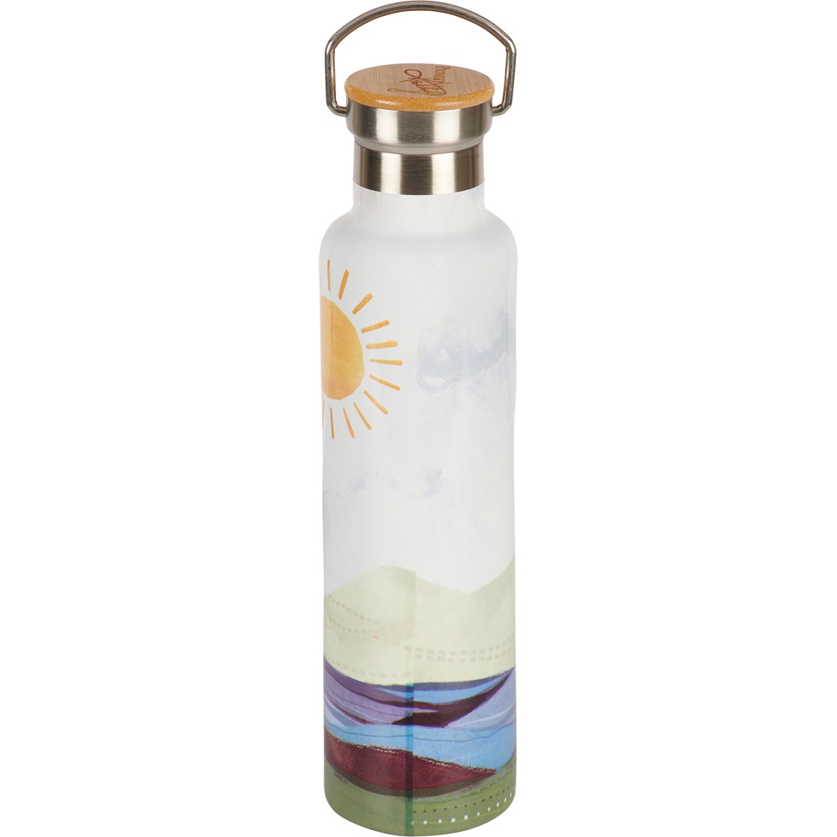 Let The Light Pour In Insulated Bottle - Stainless Steel, Bamboo