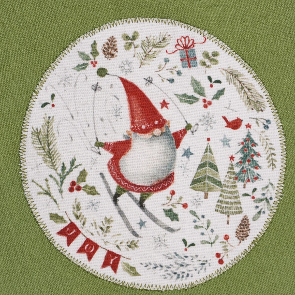 Joy Christmas Gnome Apron - Cotton, Polyester, Metal