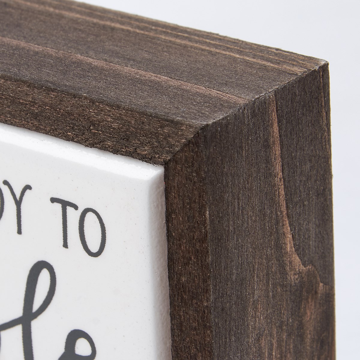 Get Ready To Tumble Box Sign Mini - Wood