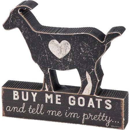 Buy Me Goats Chunky Sitter - Wood, Paper