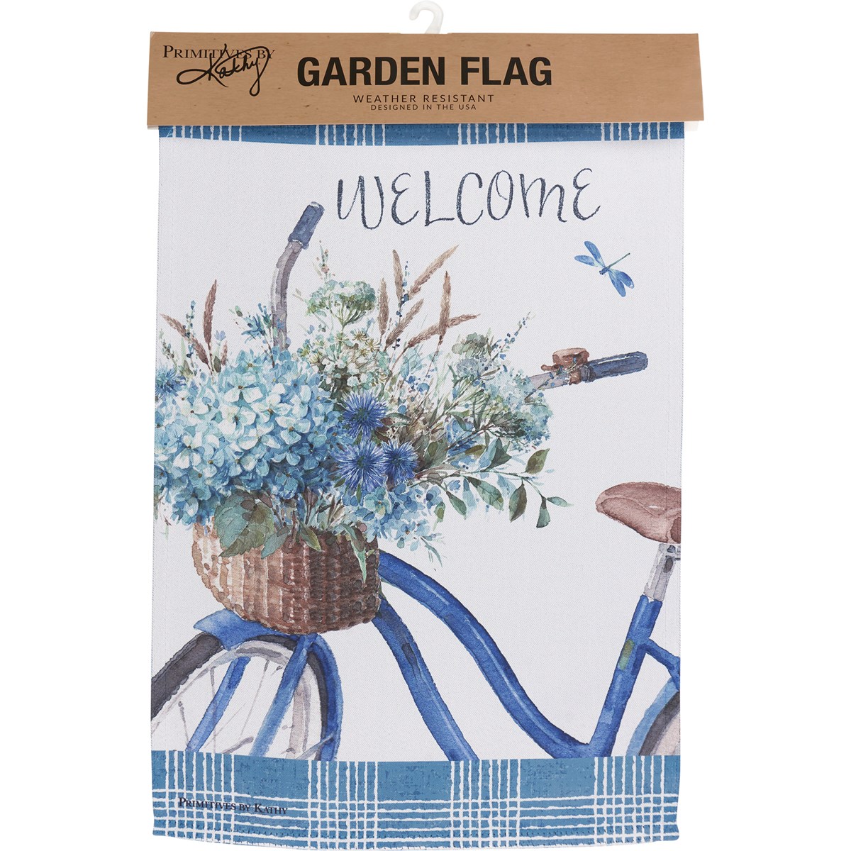 Welcome Bike Garden Flag - Polyester