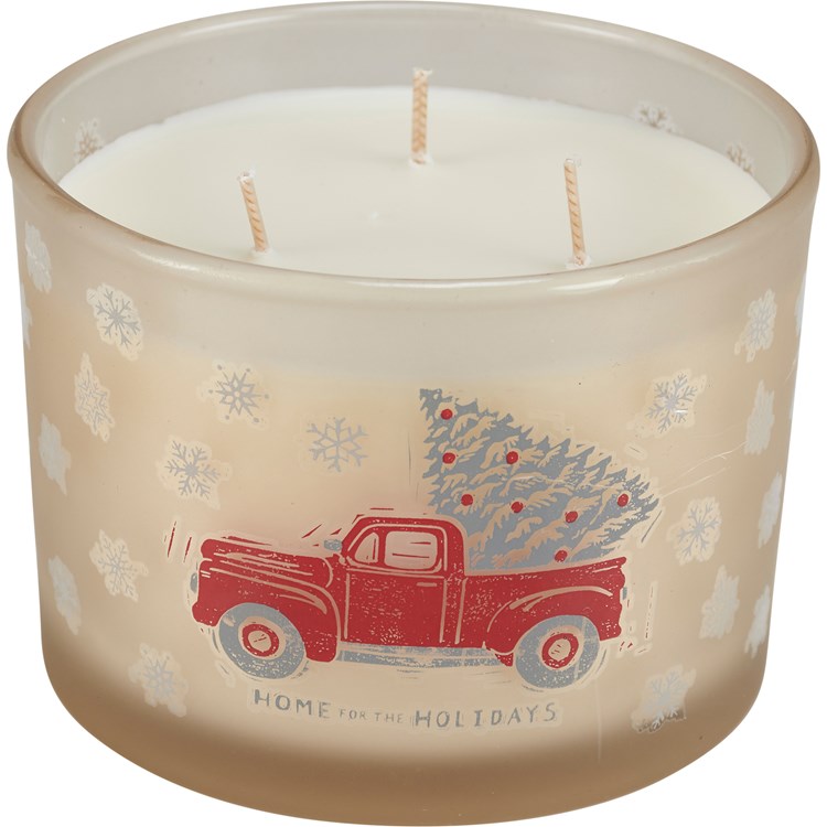 Home For The Holidays Candle - Soy Wax, Glass, Cotton