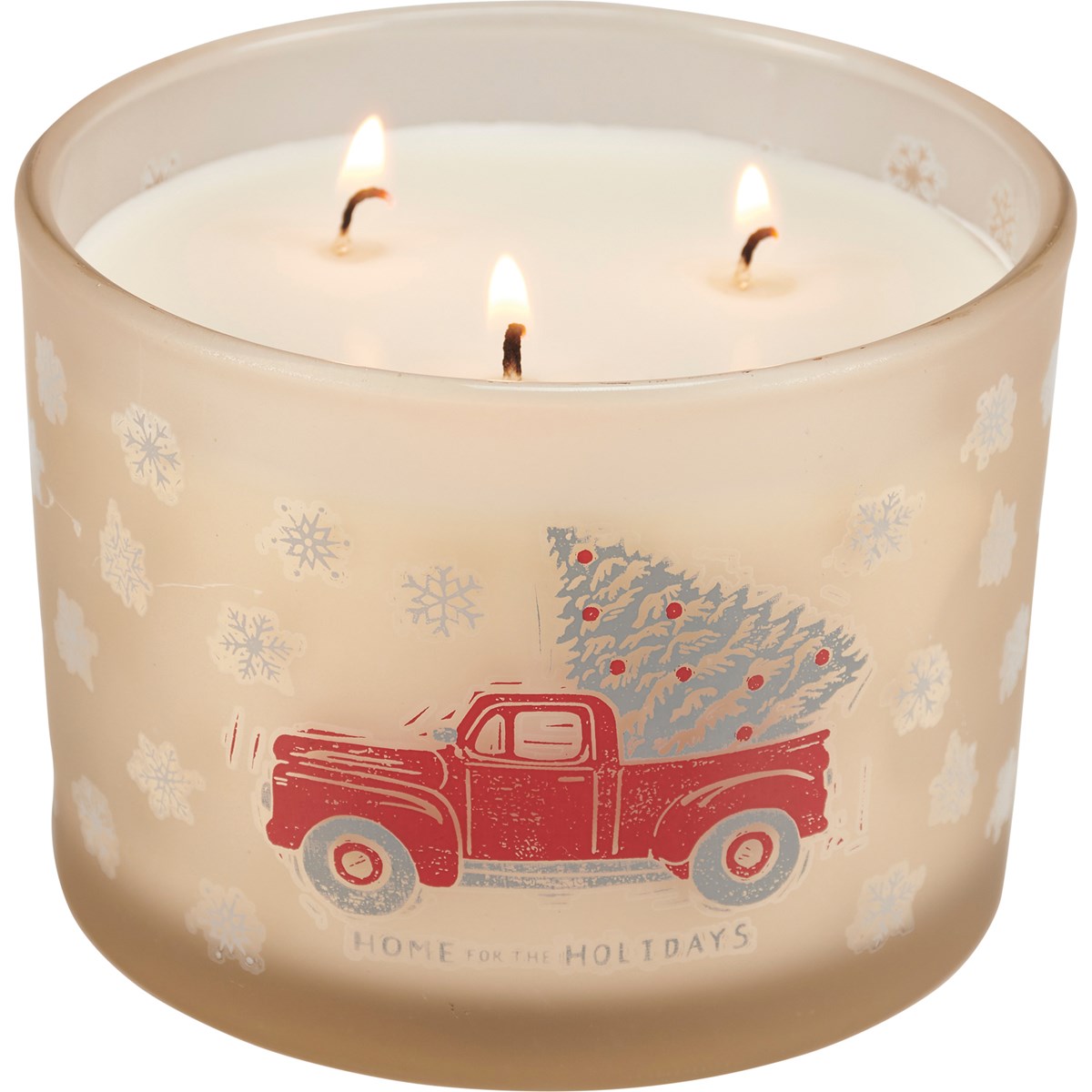 Home For The Holidays Jar Candle - Soy Wax, Glass, Cotton