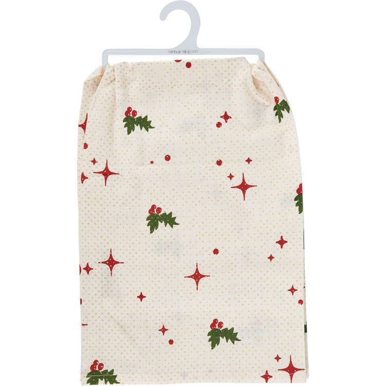 Be Jolly Or Leave Vintage Kitchen Towel - Cotton