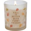Fall Furry Friends Candle - Soy Wax, Glass, Cotton