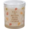 Fall Furry Friends Jar Candle - Soy Wax, Glass, Cotton