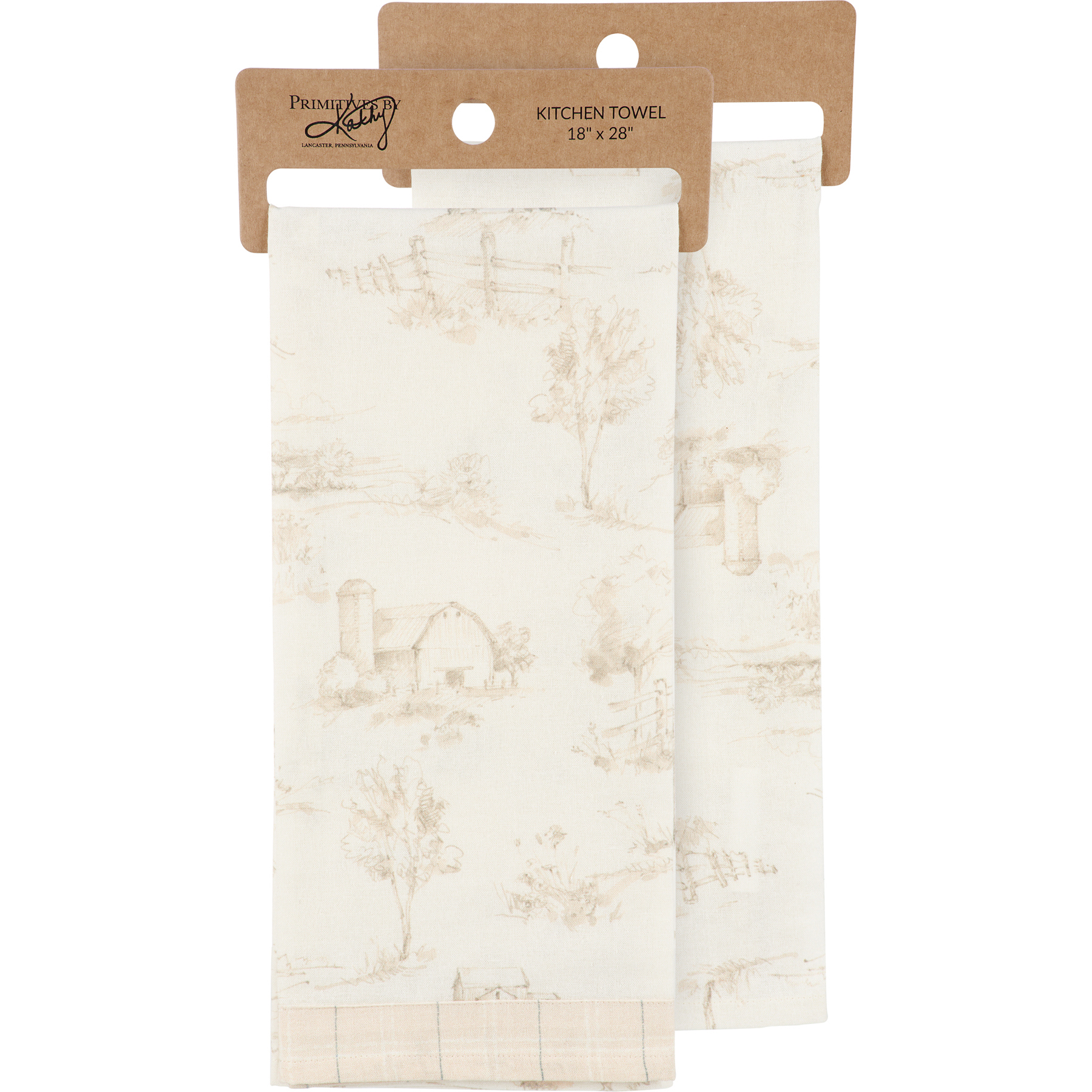Linen Casa Kitchen Towel – Heather Black