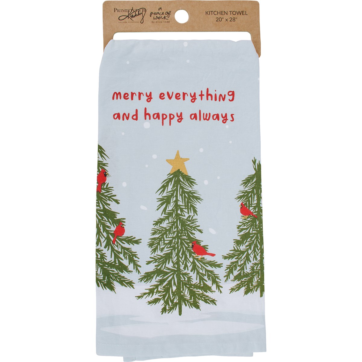 Merry Everything Cardinal Kitchen Towel - Cotton