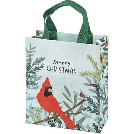 Merry Christmas Daily Tote - Post-Consumer Material, Nylon