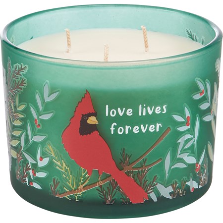 Jar Candle - Love Lives Forever - 14 oz., 4.50" Diameter x 3.25" - Soy Wax, Glass, Cotton