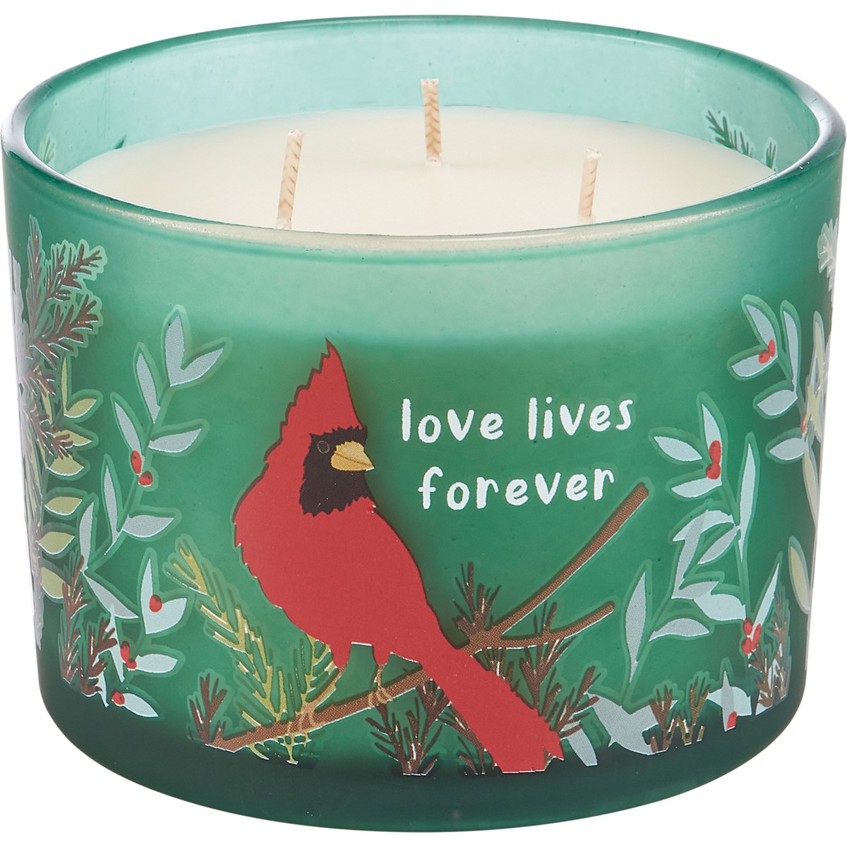 Love Lives Forever Candle - Soy Wax, Glass, Cotton
