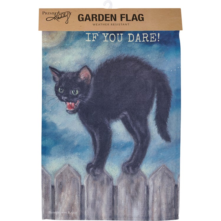 Enter If You Dare Garden Flag - Polyester