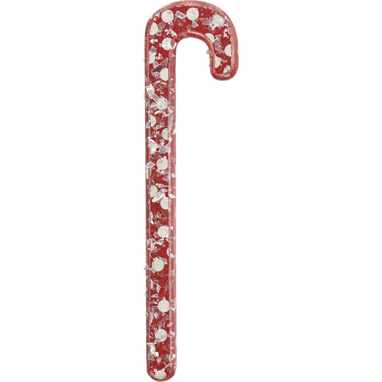Small Red Candy Cane Set  - Wood, Mica