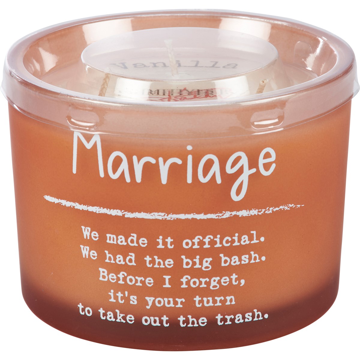 Marriage Jar Candle - Soy Wax, Glass, Cotton