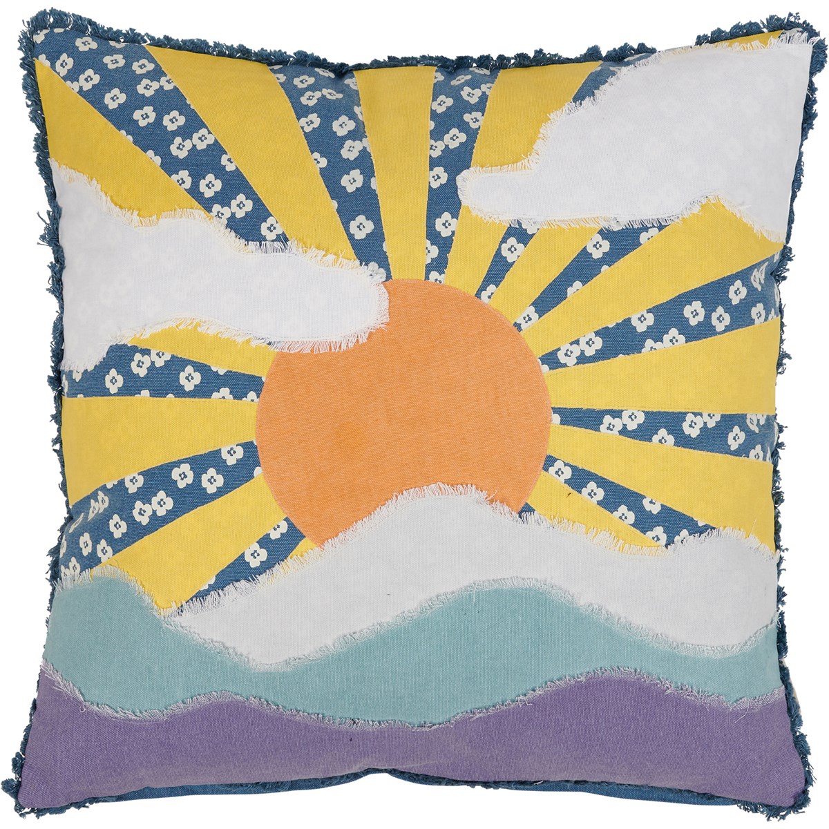 Sunrays Pillow - Cotton, Zipper