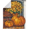 Kitchen Towel - Porch Steps And Flowers - 20" x 26" - Cotton