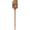 Spatula - Porch Steps And Flowers - 2.50" x 13" x 0.50" - Silicone, Wood