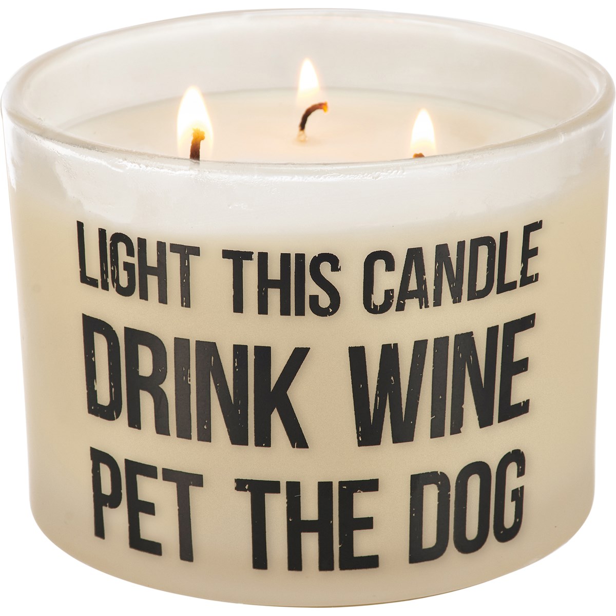 Light Candle Pet Dog Jar Candle - Soy Wax, Glass, Cotton