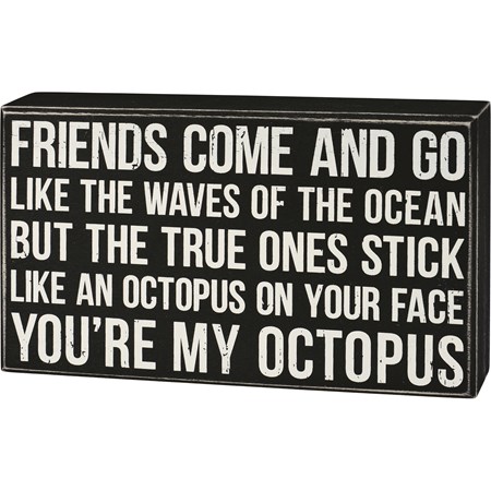 You're My Octopus Box Sign - Wood