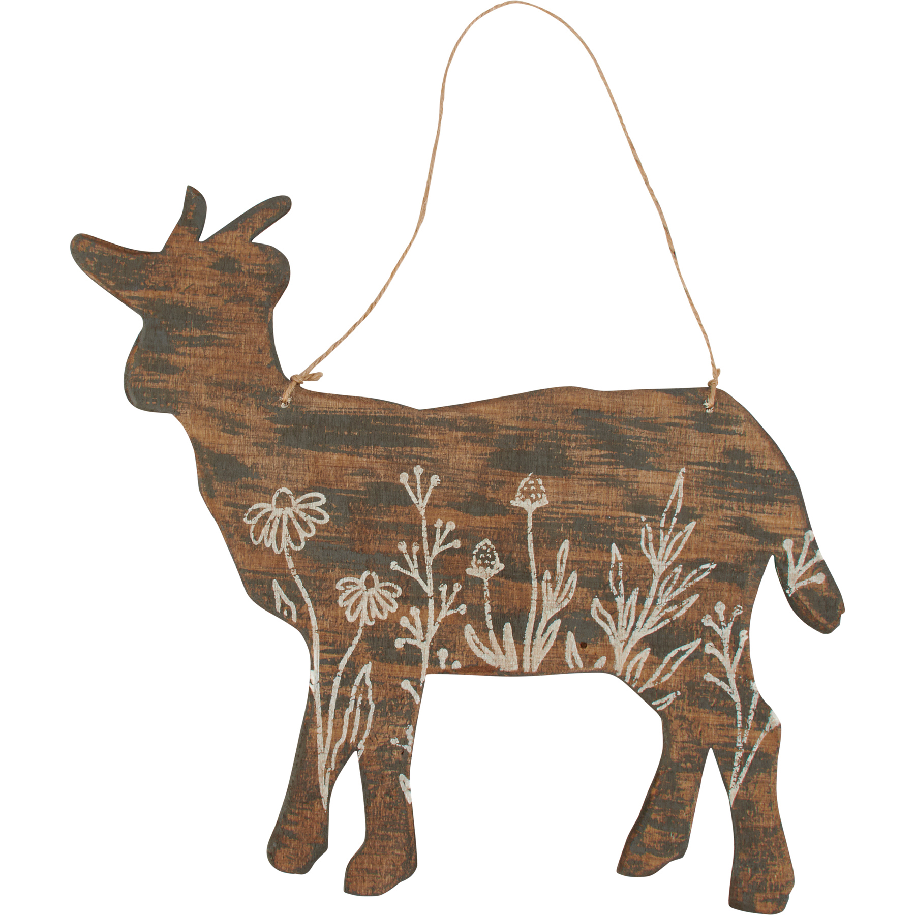 Floral Goat Wall Decor | Primitives By Kathy